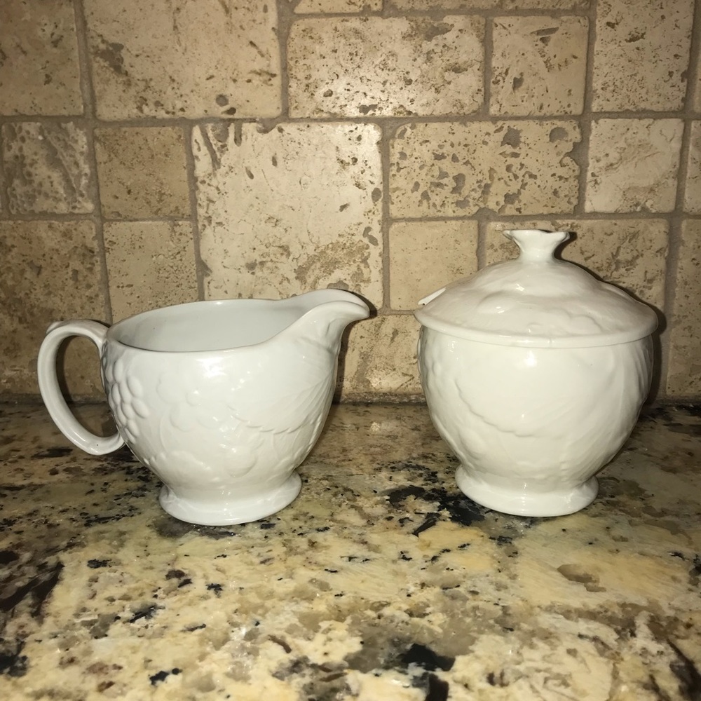 🎉HP🎉 Vintage Davenport Burleigh Staffordshire England Cream & Sugar…